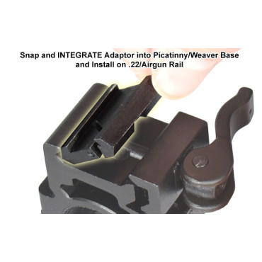 Vložný adaptér z 3/8" na Picatinny/Weaver